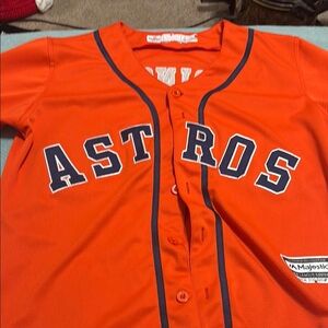Majestic Kids Orange Astros Shirt